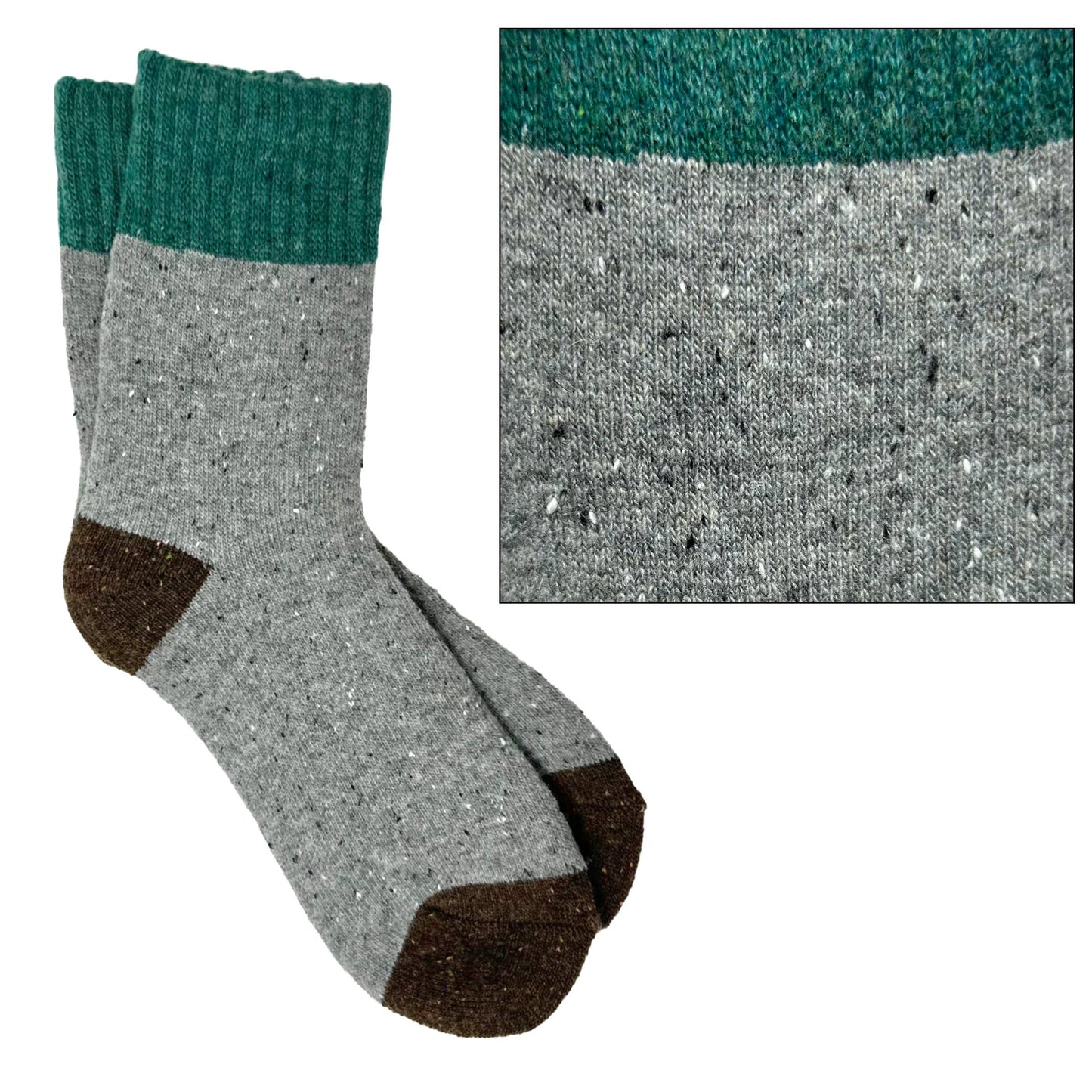 Camila Cozy Knit Colorblock Socks –BESTSELLER : Red/Khaki