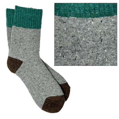 Camila Cozy Knit Colorblock Socks –BESTSELLER : Red/Khaki