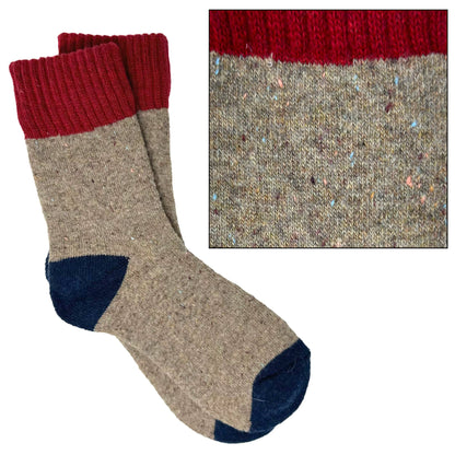 Camila Cozy Knit Colorblock Socks –BESTSELLER : Green/Grey