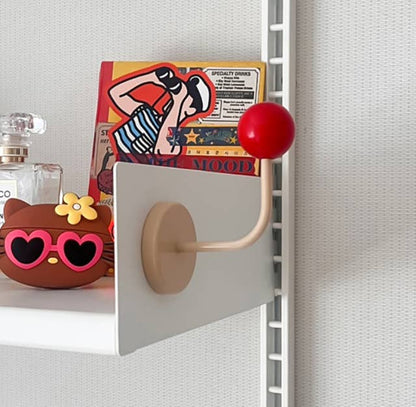 Color Block Magnetic Hook for Bags, Clothes and Hats: Cream and Red