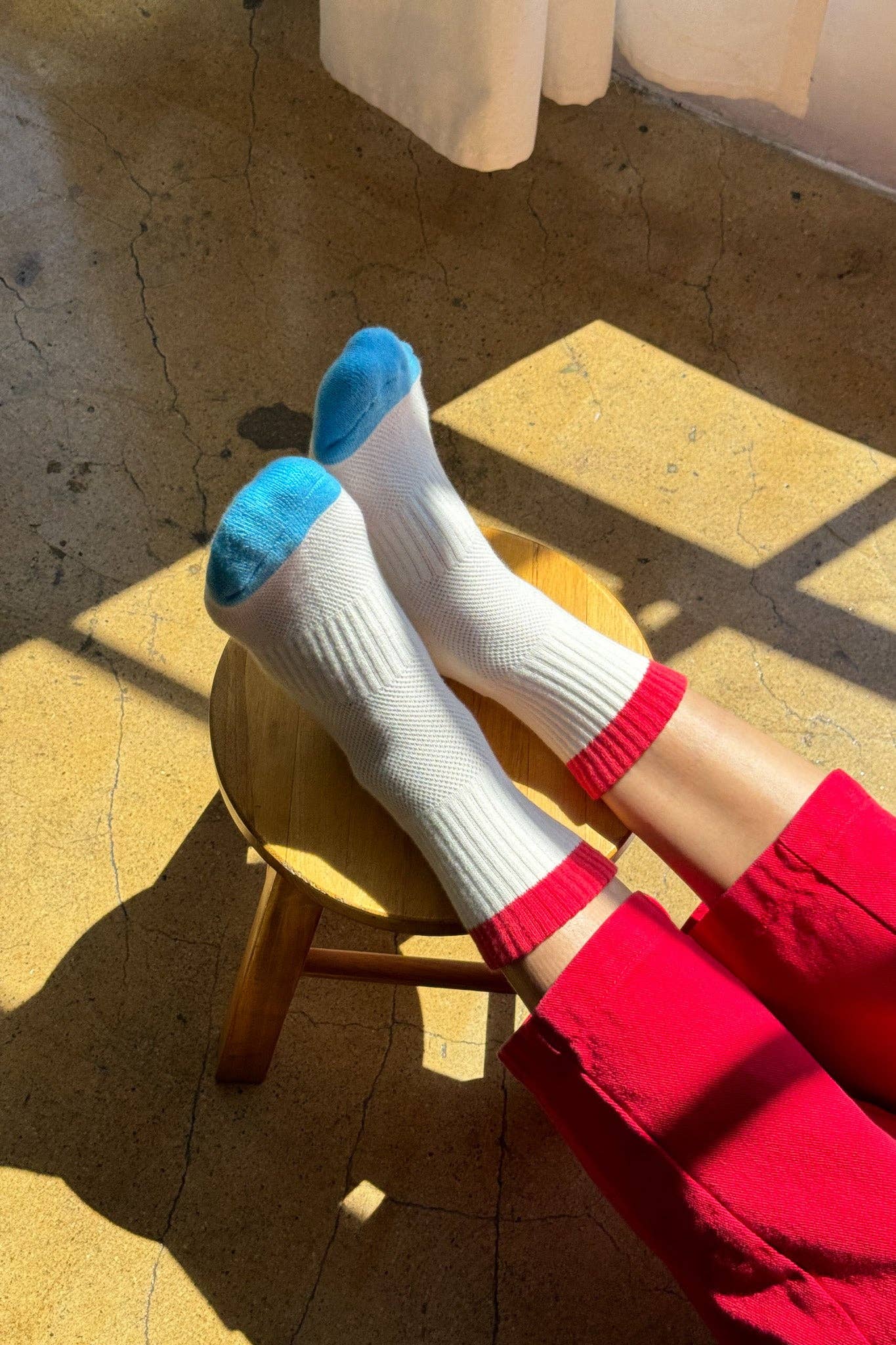 Color Block Girlfriend Socks (wholesale): Black Coffee