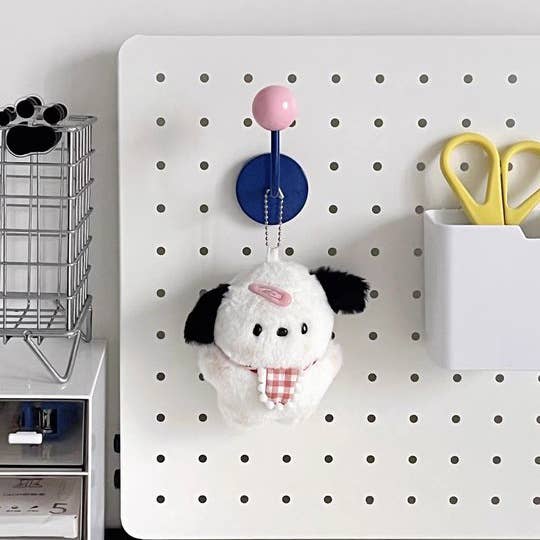 Color Block Magnetic Hook for Bags, Clothes and Hats: Blue and Pink