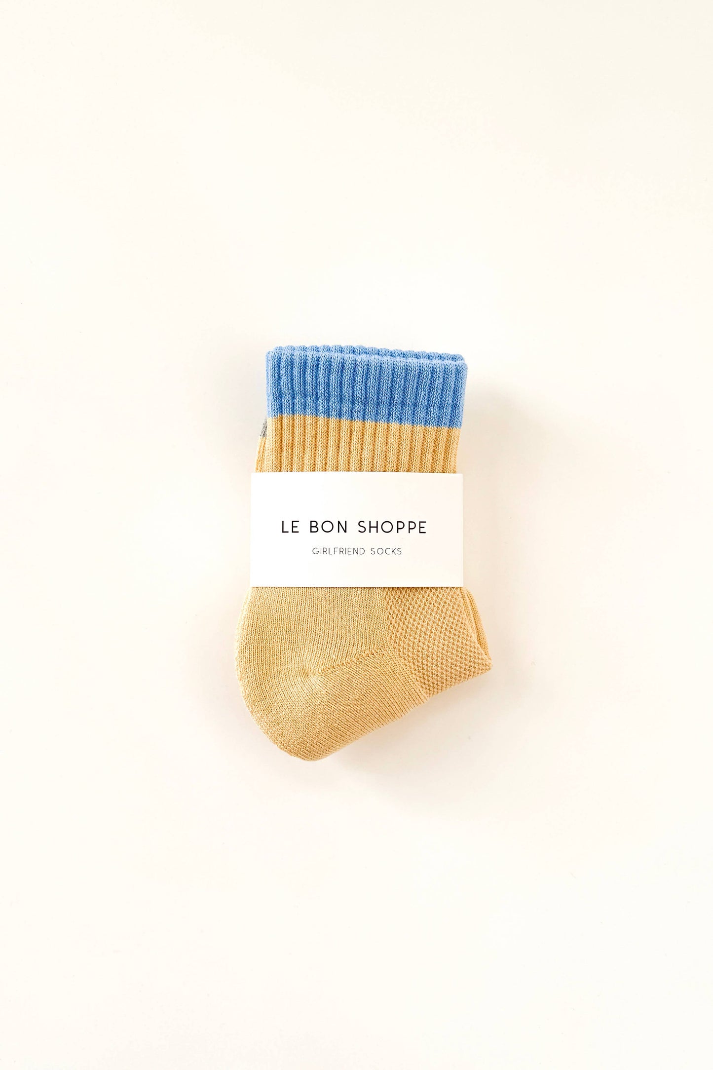Color Block Girlfriend Socks (wholesale): Yellow Blue