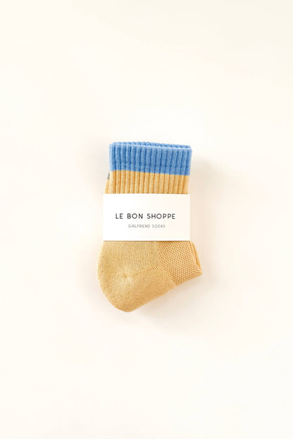 Color Block Girlfriend Socks (wholesale): Black Coffee