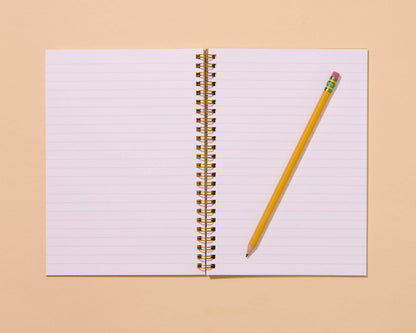 Colorful Letterpress A5 Spiral Notebook—Rainbow Trout Fish