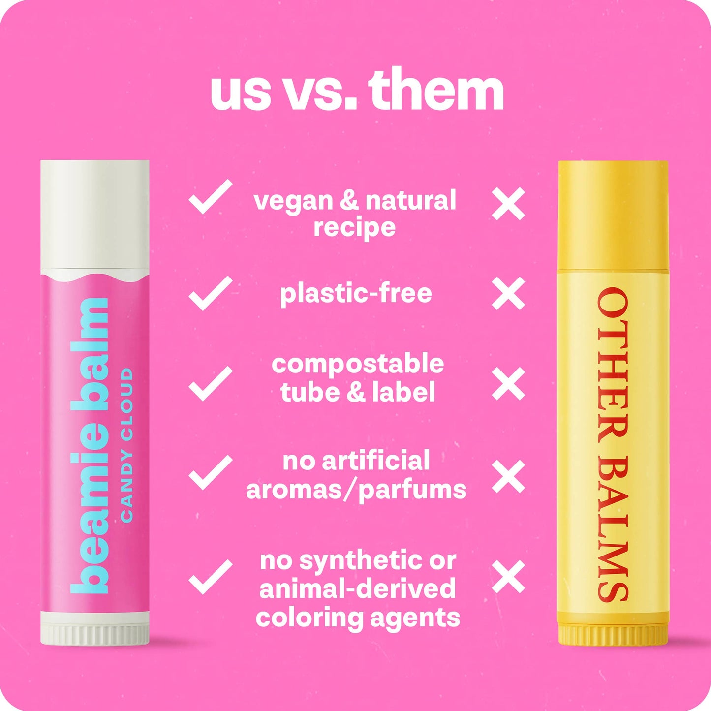 Vegan Lip Balm, Candy Cloud
