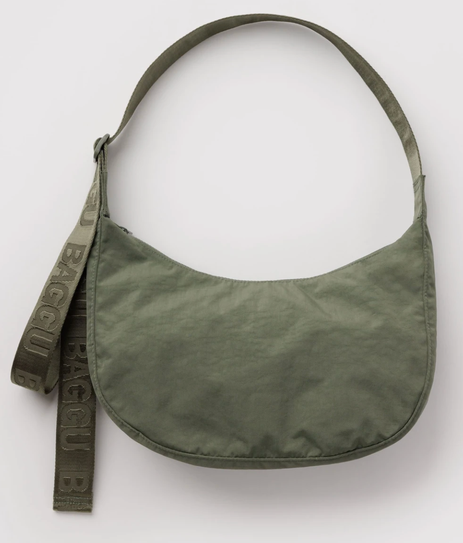 Baggu Medium Nylon Crescent Bag - Caper