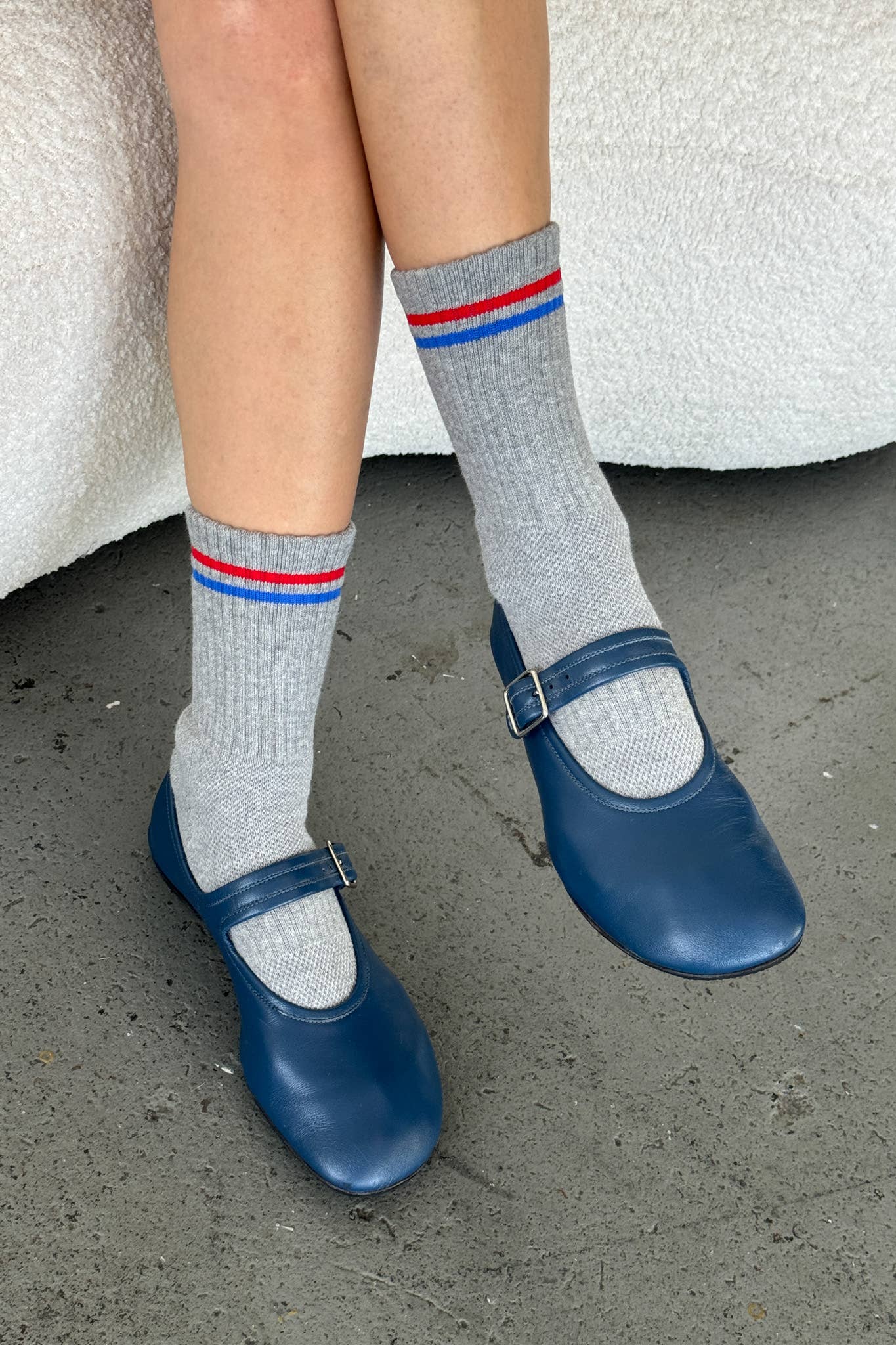 Boyfriend Socks: Powder Blue