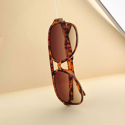 Vintage Double Bridge Aviator Sunglasses_CWASG0113: LEOPARDBLUE / (OS) 1