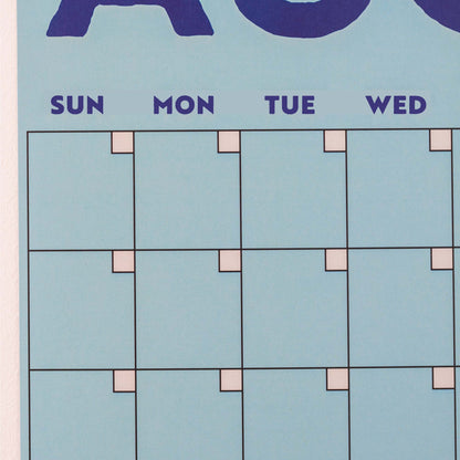 Undated A3 Planner | 12 Pages | Colourburst | Sunday Start