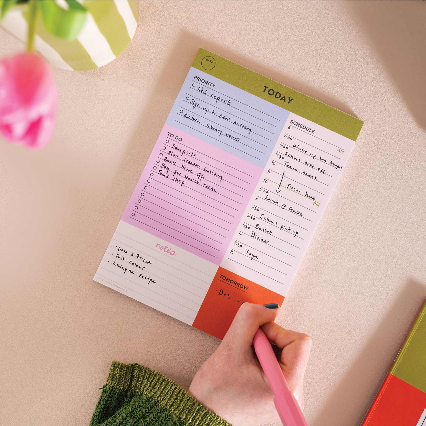 A5 Daily Planner Pad | Block My Life