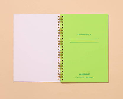 Colorful Summer Letterpress A5 Spiral Notebook—Tomato Garden