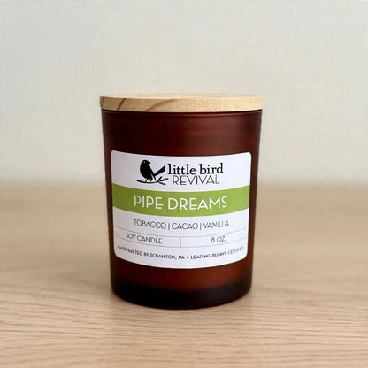 Pipe Dreams| Tobacco + Cacao + Vanilla | 8 oz Candle