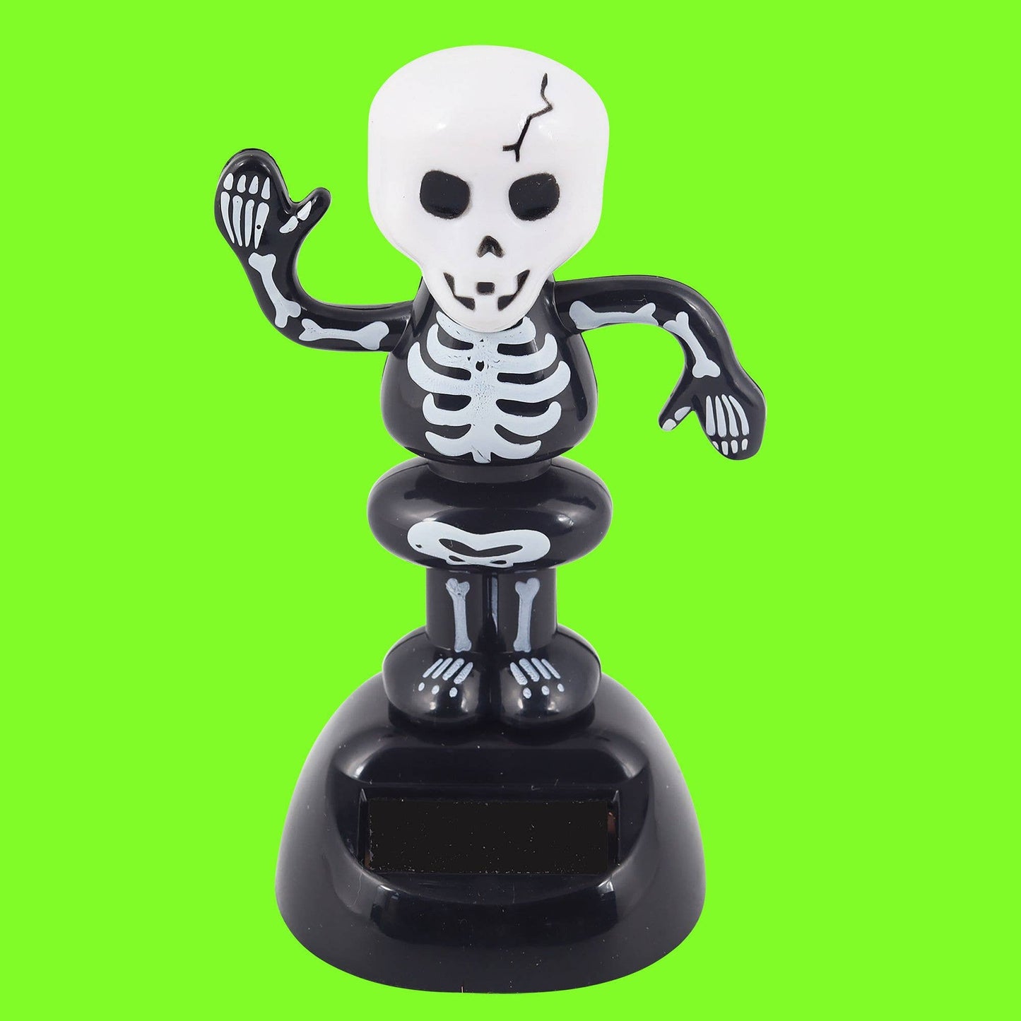 Solar Bobble Figure Skeleton 2 Black