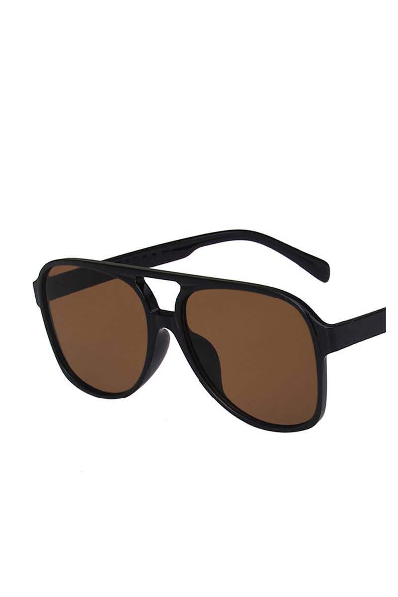 Vintage Double Bridge Aviator Sunglasses_CWASG0113: LEOPARD / (OS) 1