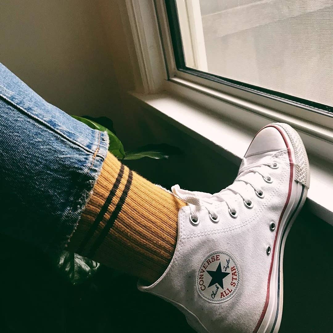 Boyfriend Socks: Powder Blue