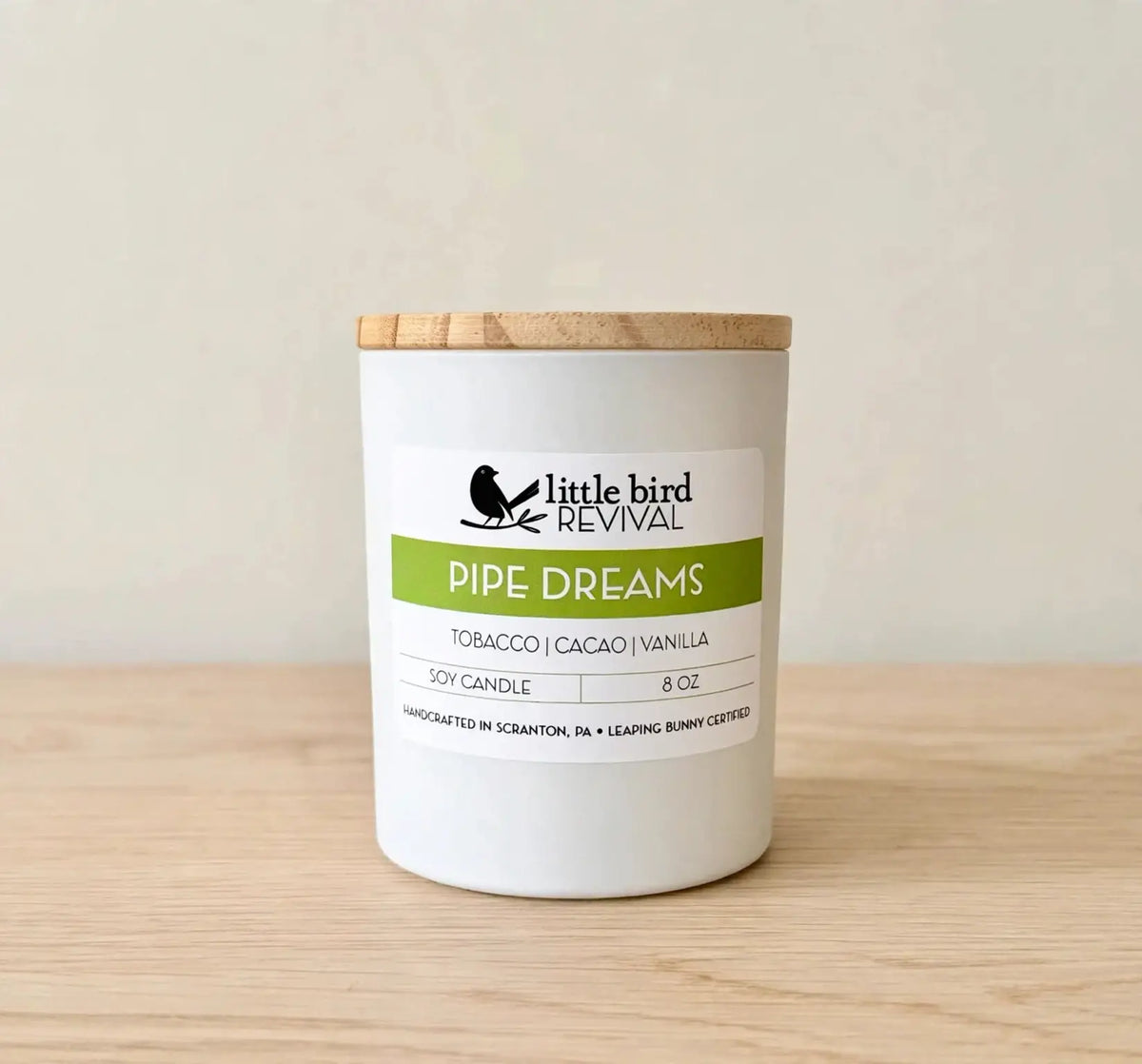 Pipe Dreams| Tobacco + Cacao + Vanilla | 8 oz Candle