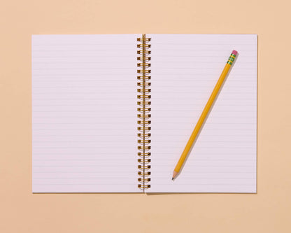 Colorful Summer Letterpress A5 Spiral Notebook—Tomato Garden