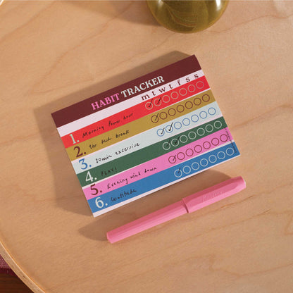 Weekly Habit Tracker Pad | Work Hard, Play Nice | A6