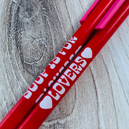 Soup is for lovers Bic Clic Stic Pen foodie gifts valentines