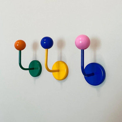 Color Block Magnetic Hook for Bags, Clothes and Hats: Cream and Red