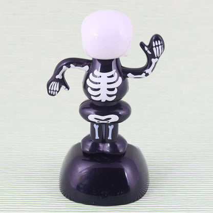 Solar Bobble Figure Skeleton 2 Black