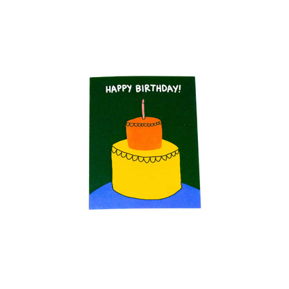 Birthday cake greeting card