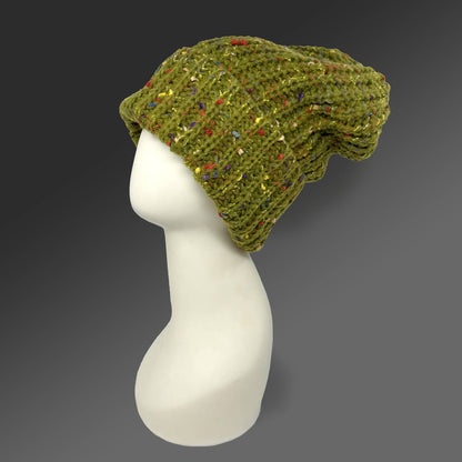 Pebble Speckled Beanie – Cozy & Stylish for Cold Weather: Olive