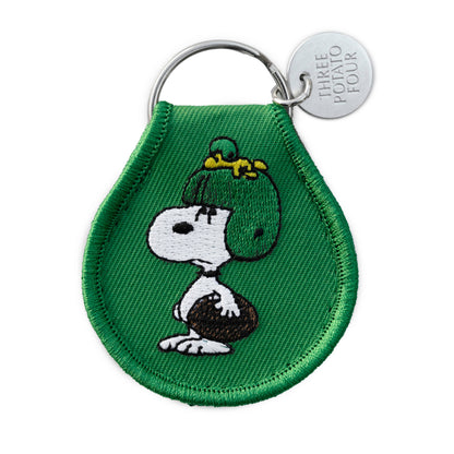 3P4 x Peanuts® - Snoopy Football Patch Keychain (Green)
