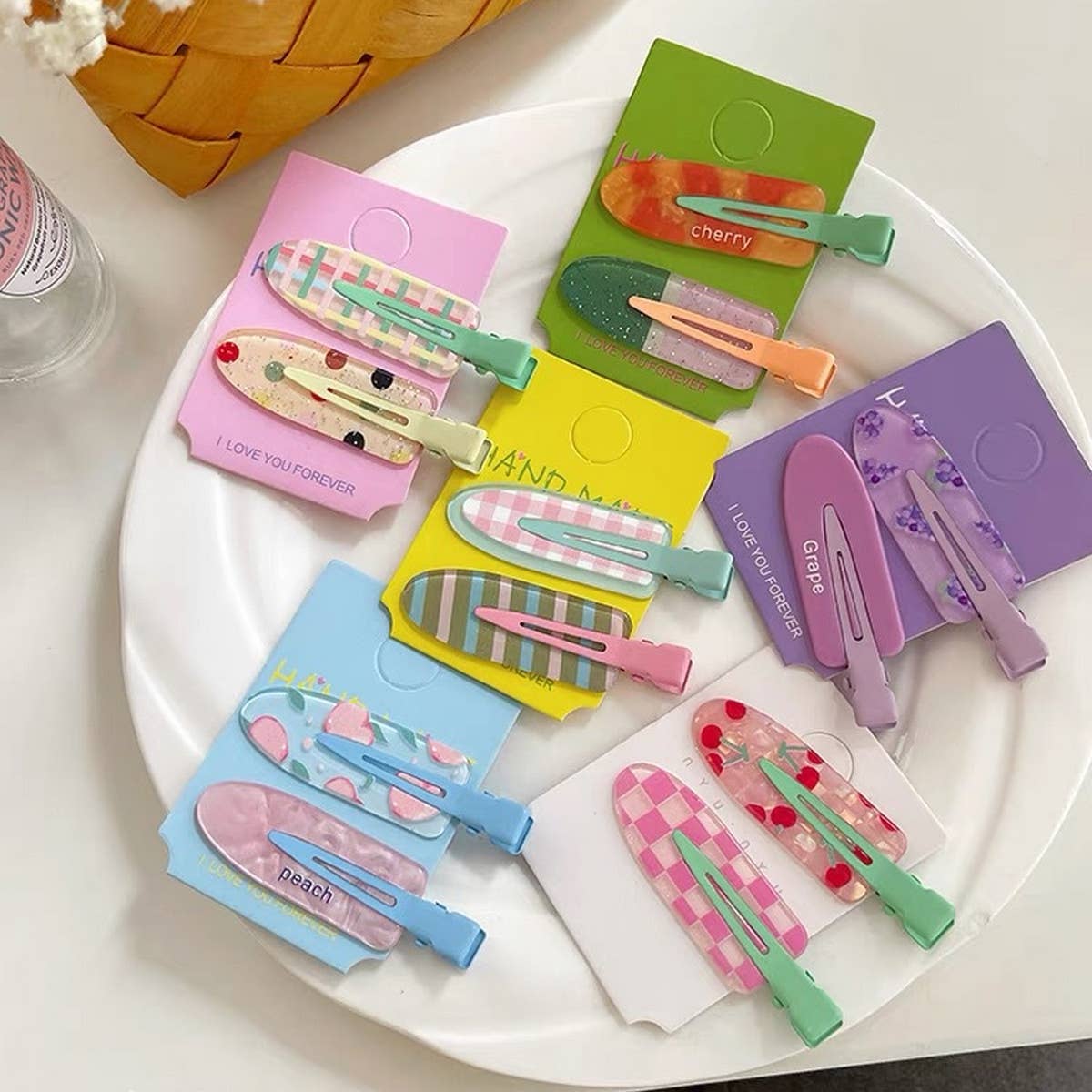 Jelly Color No-Crease Hair Clip - Cute Makeup Pin_CWAHA1373: BLUEPINK / (OS) 3