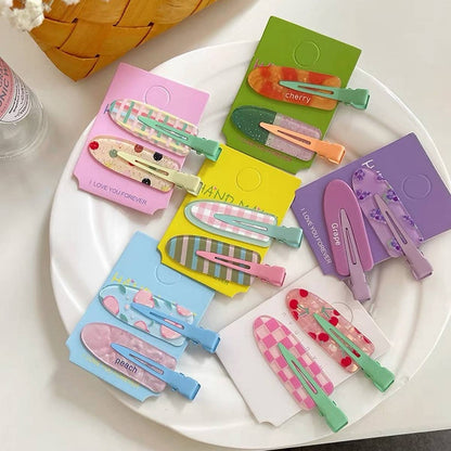 Jelly Color No-Crease Hair Clip - Cute Makeup Pin_CWAHA1373: BLUEPINK / (OS) 3
