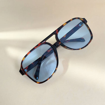 Vintage Double Bridge Aviator Sunglasses_CWASG0113: LEOPARD / (OS) 1