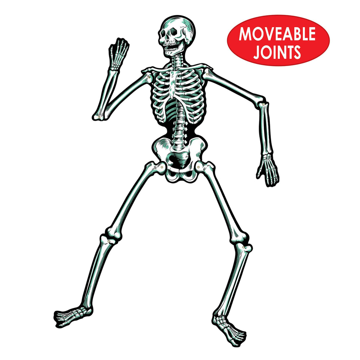 Beistle 22" Jointed Cardstock Skeletons 2/pk