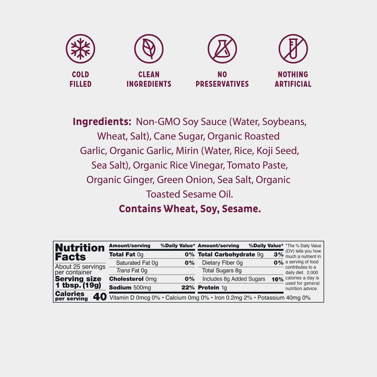 Roasted Garlic Japanese Barbecue Sauce, 17oz