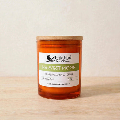 Harvest Moon | Pear + Spiced Apple + Cedar | 8 oz Candle